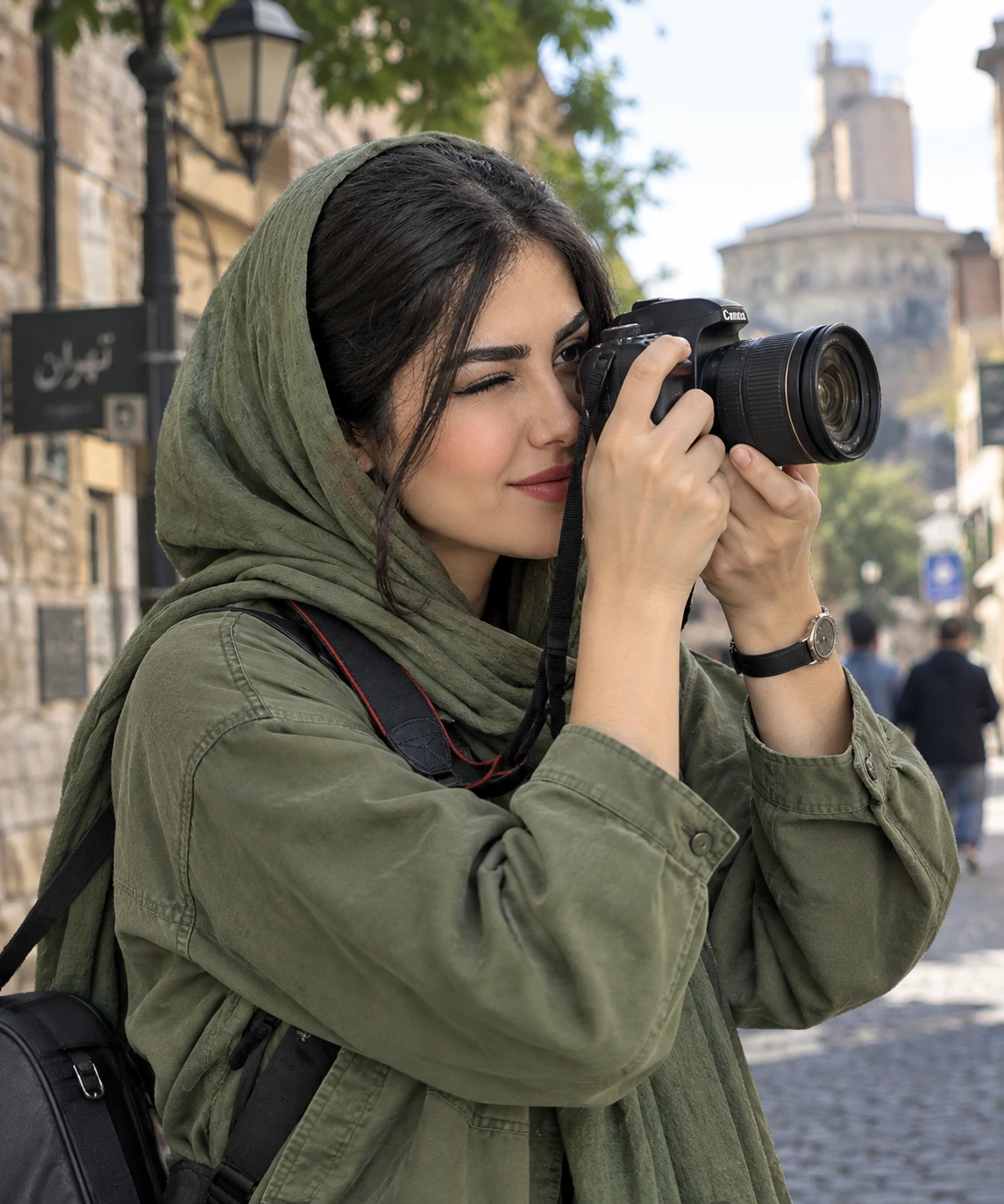 عکاس در فضای کاری